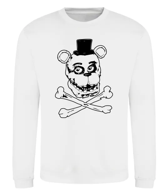 Свитшот Фредді кістки Белый фото