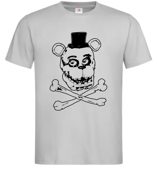 Мужская футболка Фредді кістки Серый фото