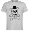 Мужская футболка Фредді кістки Серый фото