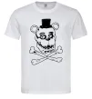 Мужская футболка Фредді кістки Белый фото
