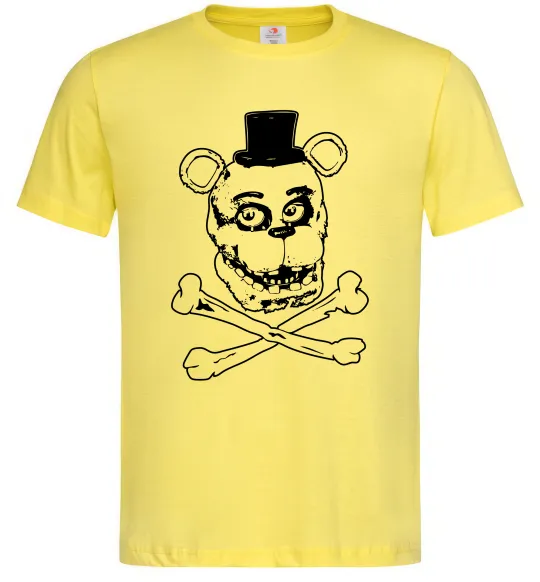 Мужская футболка Фредді кістки Лимонный фото