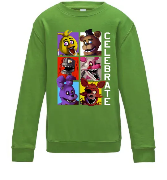 Детский Свитшот Freddy Celebrate Лаймовый фото