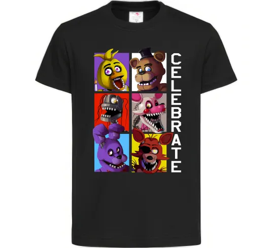 Детская футболка Freddy Celebrate Черный фото