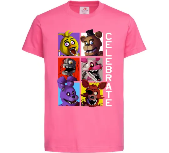 Детская футболка Freddy Celebrate Ярко-розовый фото
