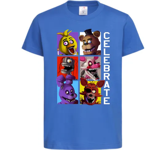Детская футболка Freddy Celebrate Ярко-синий фото