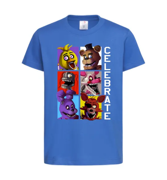 Дитяча футболка Freddy Celebrate Яскраво-синій фото