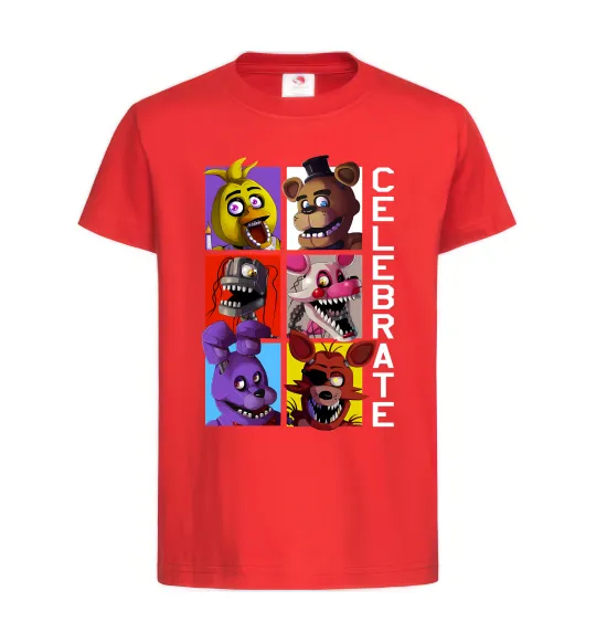 Дитяча футболка Freddy Celebrate Червоний фото
