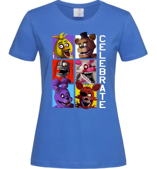 Женская футболка Freddy Celebrate Ярко-синий фото