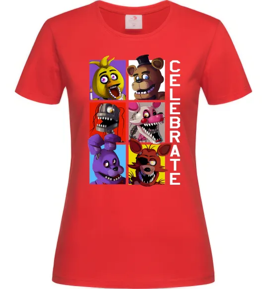 Женская футболка Freddy Celebrate Красный фото