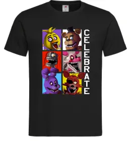 Мужская футболка Фредді кістки Черный фото