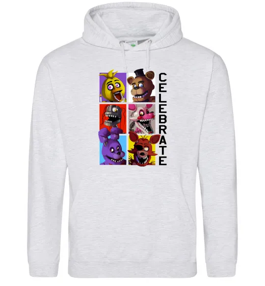 Мужская толстовка (худи) Freddy Celebrate Серый меланж фото