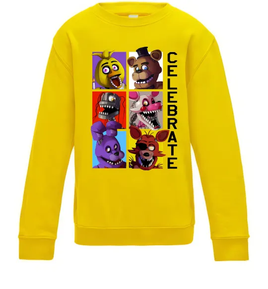Детский Свитшот Freddy Celebrate Солнечно желтый фото