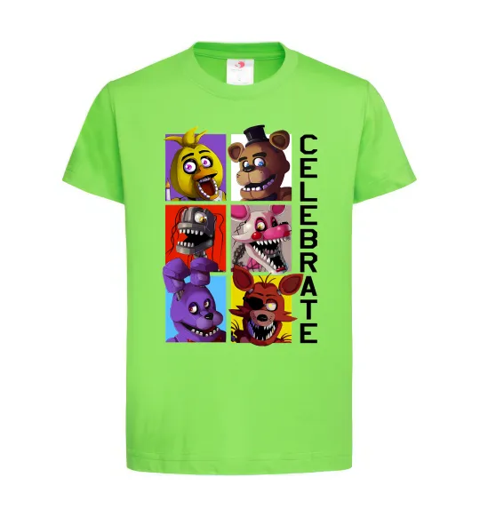 Дитяча футболка Freddy Celebrate Лаймовий фото