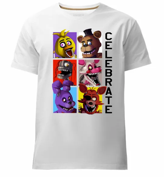 Мужская премиум футболка Freddy Celebrate Белый фото