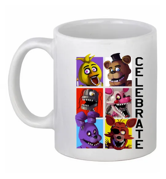 Чашка керамическая Freddy Celebrate Белый фото