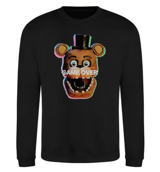 Світшот Freddy game over Чорний фото