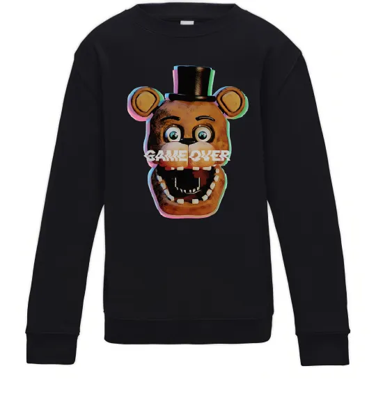 Детский Свитшот Freddy game over Черный фото
