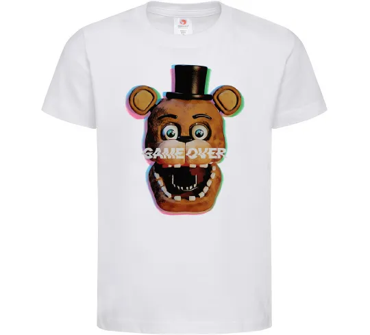 Детская футболка Freddy game over Белый фото