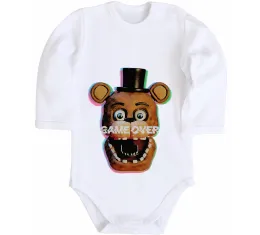 Дитячий бодік Freddy game over Білий фото