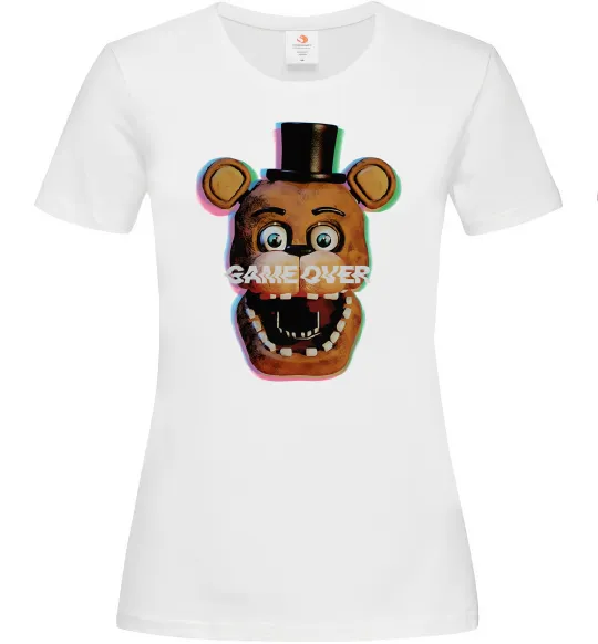 Женская футболка Freddy game over Белый фото