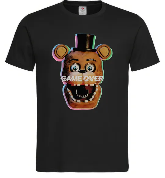 Мужская футболка Freddy game over Черный фото