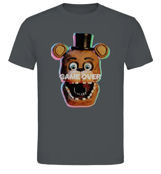 Мужская футболка Freddy game over Графит фото
