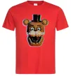 Мужская футболка Freddy game over Красный фото