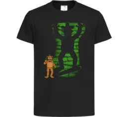 Детская футболка Фредді кістки Черный фото