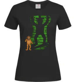 Женская футболка Фредді кістки Черный фото