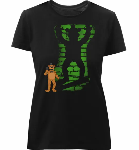 Женская премиум футболка Freddy Shadow Черный фото