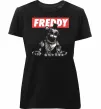 Женская премиум футболка Freddy Черный фото