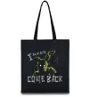 Еко-сумка I always come back Чорний фото