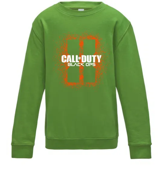 Детский Свитшот Black Ops spray Лаймовый фото