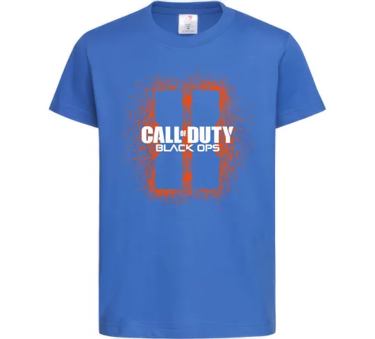 Дитяча футболка Black Ops spray Яскраво-синій фото