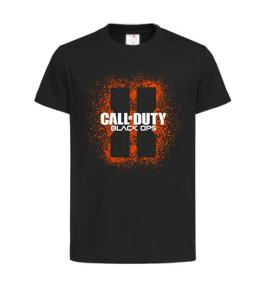 Детская футболка Black Ops spray Черный фото