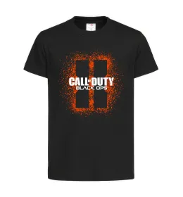 Дитяча футболка Black Ops spray Чорний фото