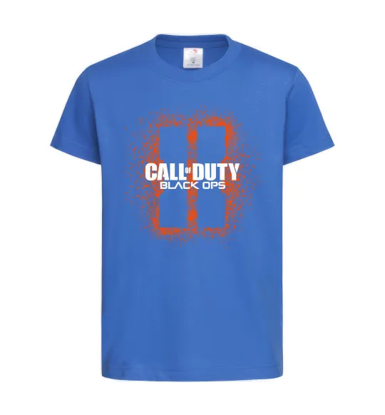 Детская футболка Black Ops spray Ярко-синий фото