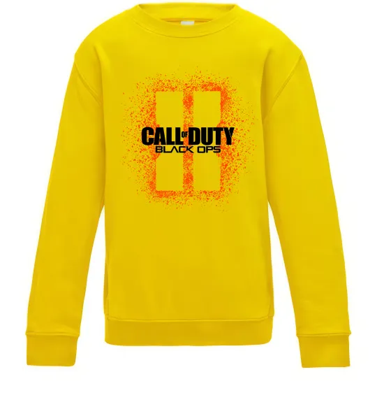 Детский Свитшот Black Ops spray Солнечно желтый фото