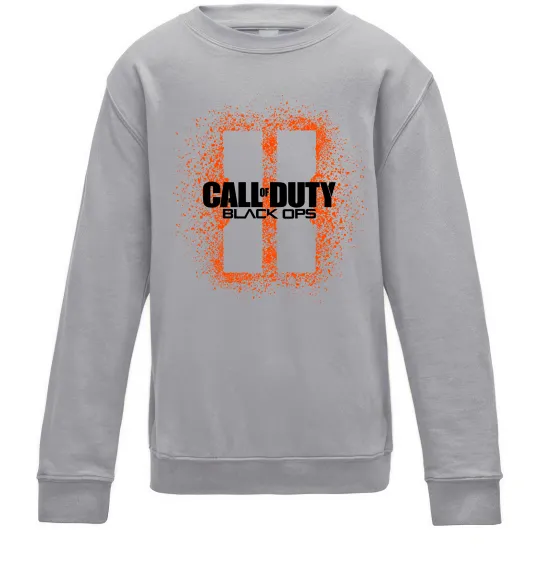 Детский Свитшот Black Ops spray Серый меланж фото