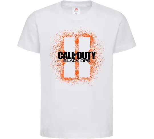 Дитяча футболка Black Ops spray Білий фото