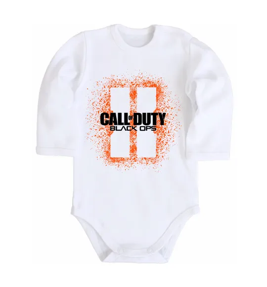 Дитячий бодік Black Ops spray Білий фото