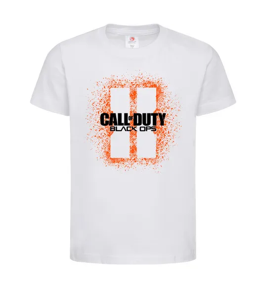 Детская футболка Black Ops spray Белый фото