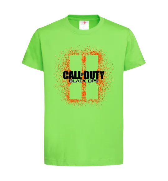 Детская футболка Black Ops spray Лаймовый фото