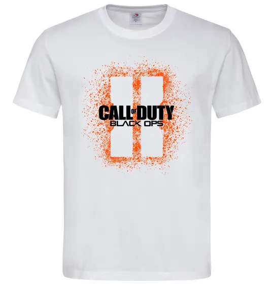 Мужская футболка Black Ops spray Белый фото