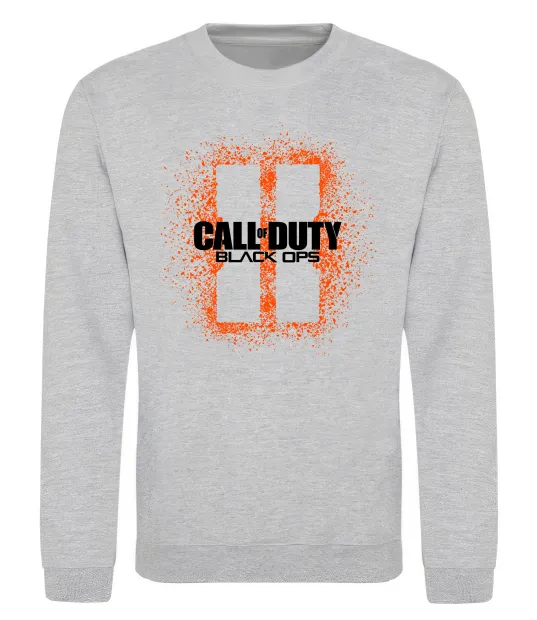 Світшот Black Ops spray Сірий меланж фото