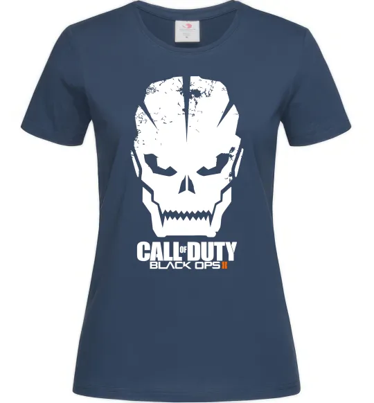 Жіноча футболка CoD Black ops Темно-синій фото