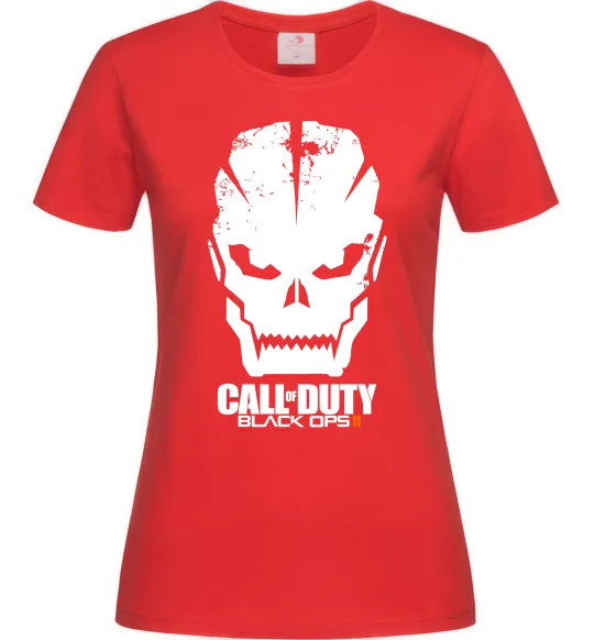Жіноча футболка CoD Black ops Червоний фото