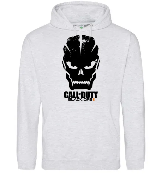 Мужская толстовка (худи) CoD Black ops Серый меланж фото