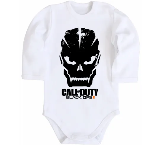 Детский боди CoD Black ops Белый фото