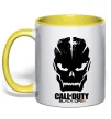 Чашка с цветной ручкой CoD Black ops Солнечно желтый фото